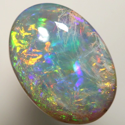 SOLID SEMI BLACK OPAL 3D red blue multicolour, rare compo SEE VIDEO